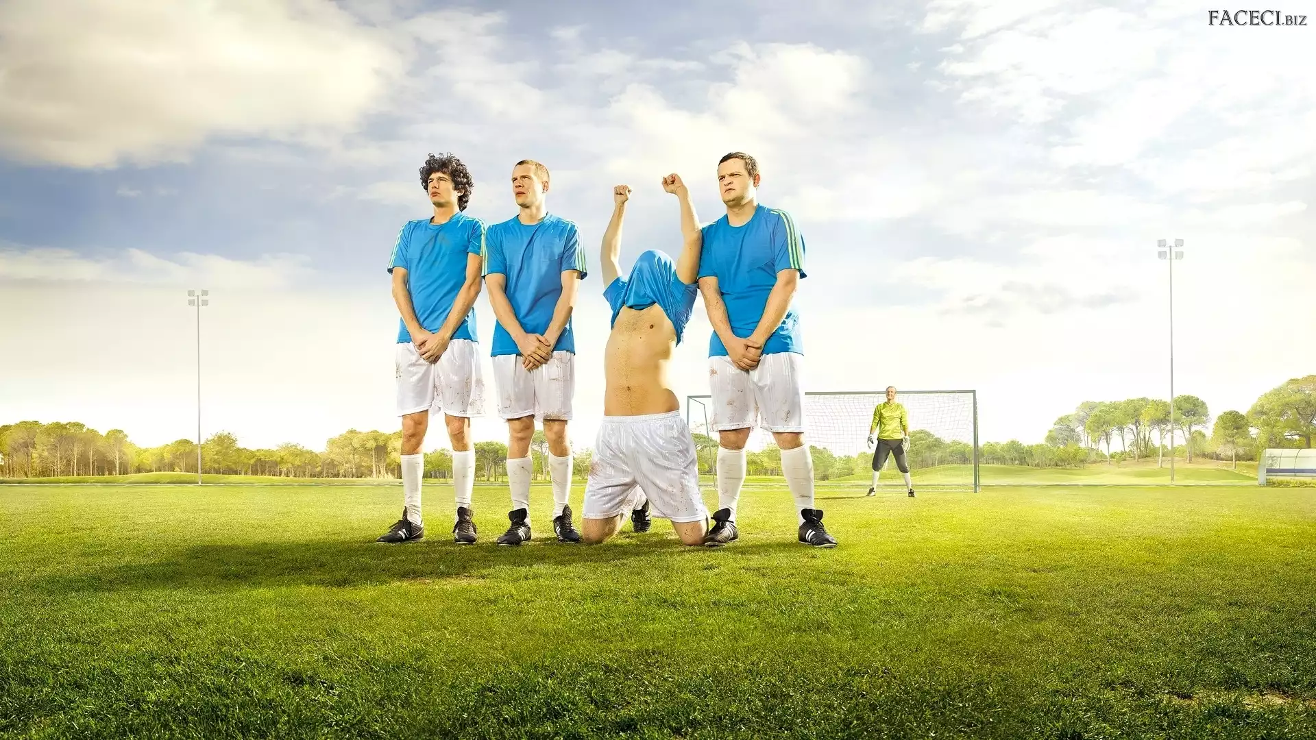 Mur zawodników, Bramka, Śmieszne, Humor, Piłkarze