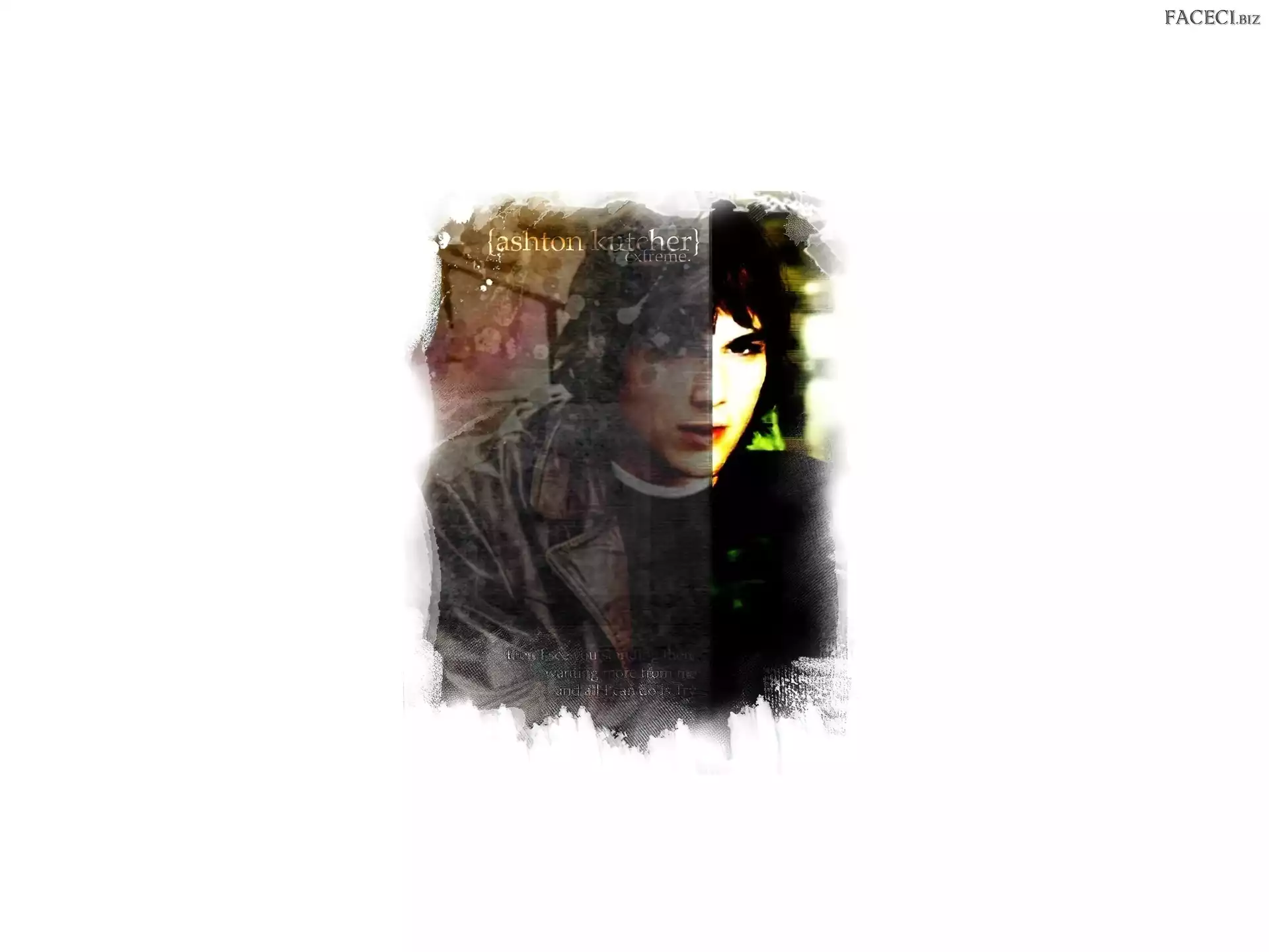 oczy, Ashton Kutcher, ciemne